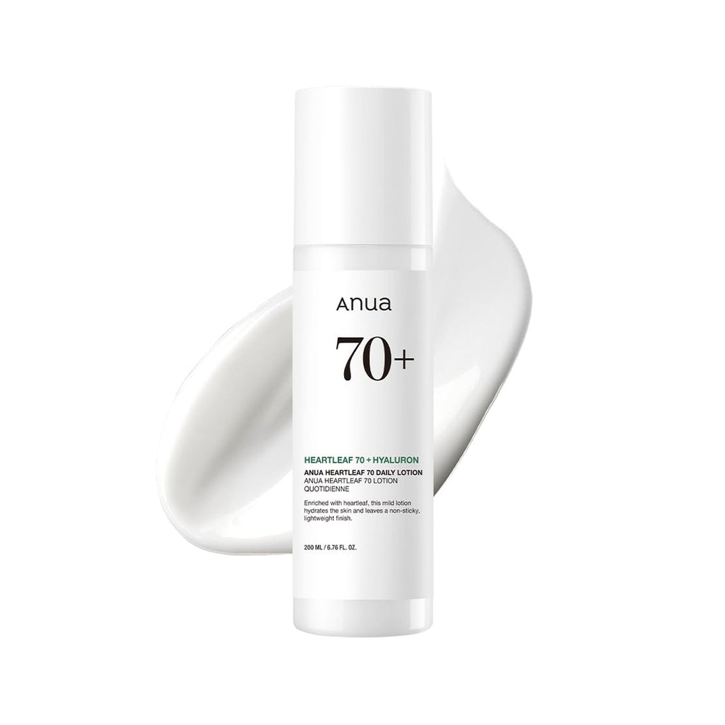 Heartleaf 70 Daily Lotion Lightweight Moisturizer with Hyaluronic Acid for Dry, Acne-Prone Skin