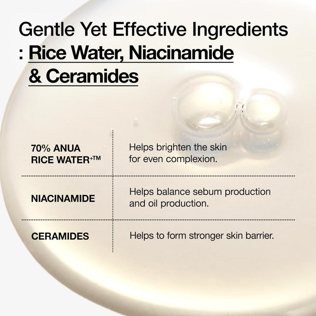 Rice 70 Glow Milky Toner with Niacinamide & Ceramide For Glass Skin & Healthy Skin Barrier