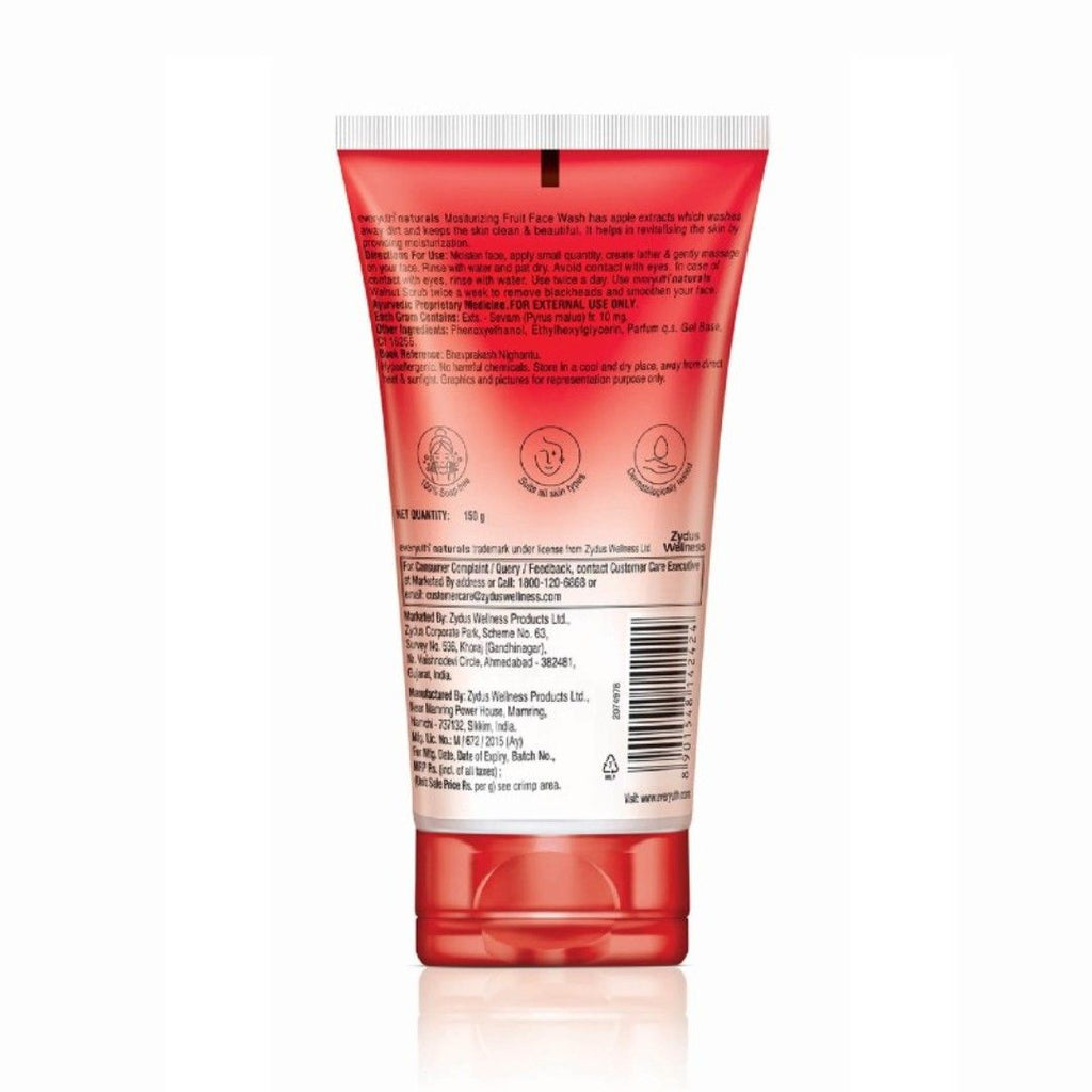 Moisturizing Fruit Face Wash With Apple Extracts, Paraben Free