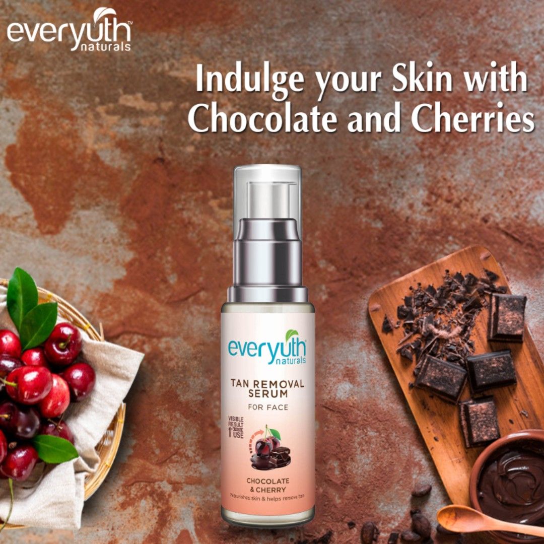 Tan Removal Serum for Face - Chocolate & Cherry