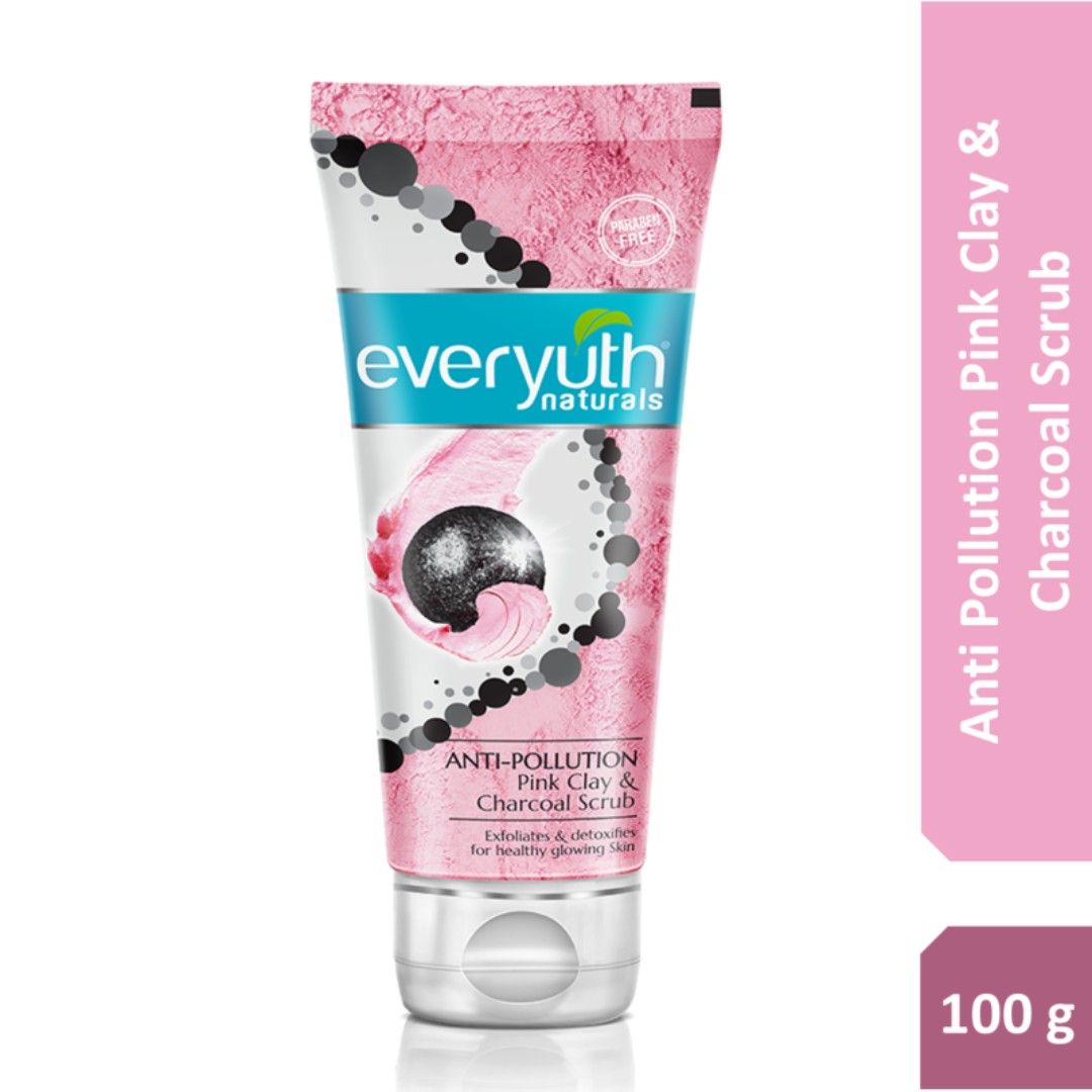Anti Pollution Pink Clay & Charcoal Scrub