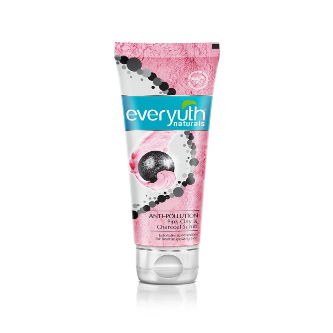 Anti Pollution Pink Clay & Charcoal Scrub