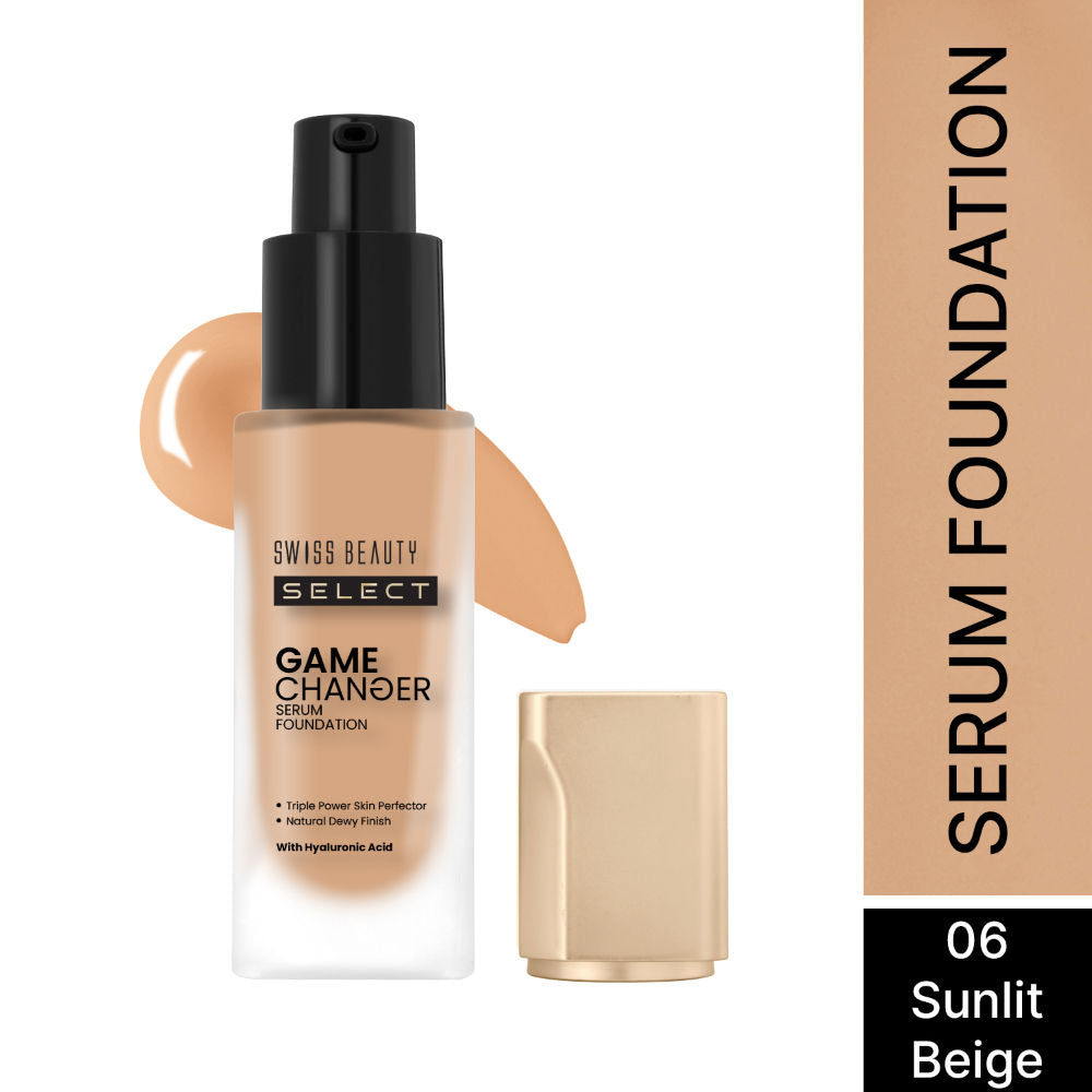 Select Game Changer Serum Foundation With Natural and Dewy Finish - 6. Sunlit Beige
