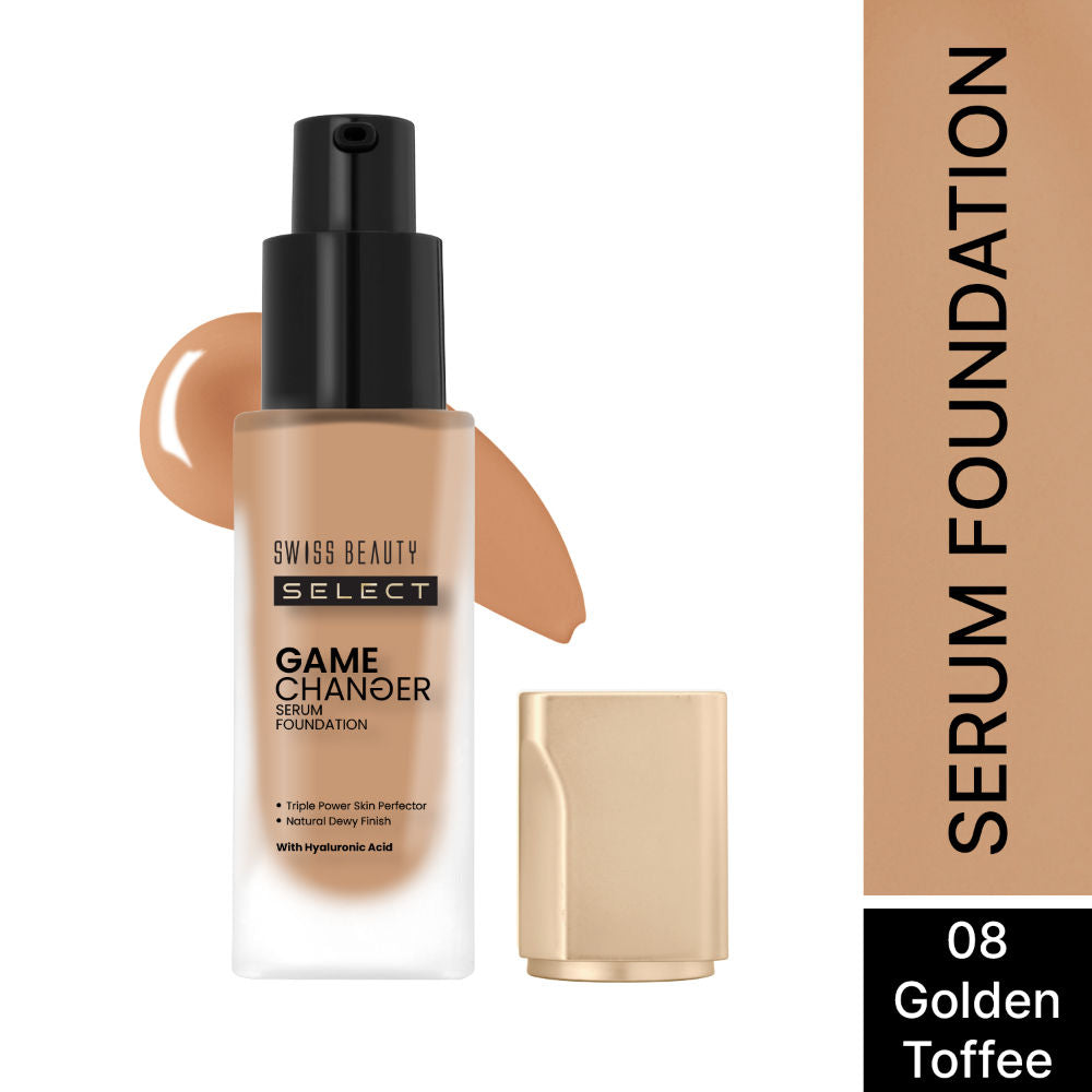 Select Game Changer Serum Foundation With Natural and Dewy Finish - 8. Golden Toffee