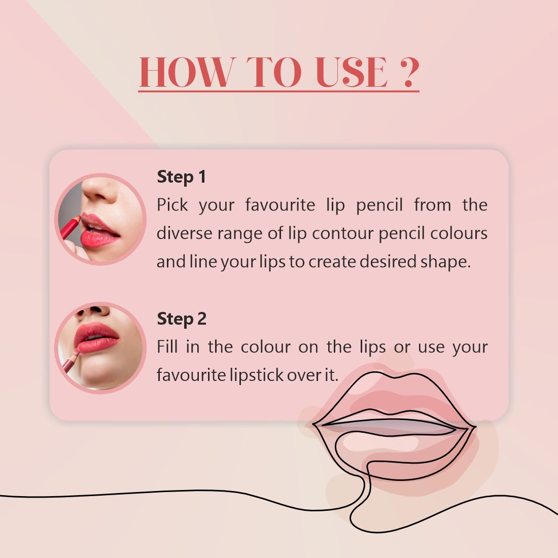 Colorite Lip Contour Professional Matte Lip Color Pencil