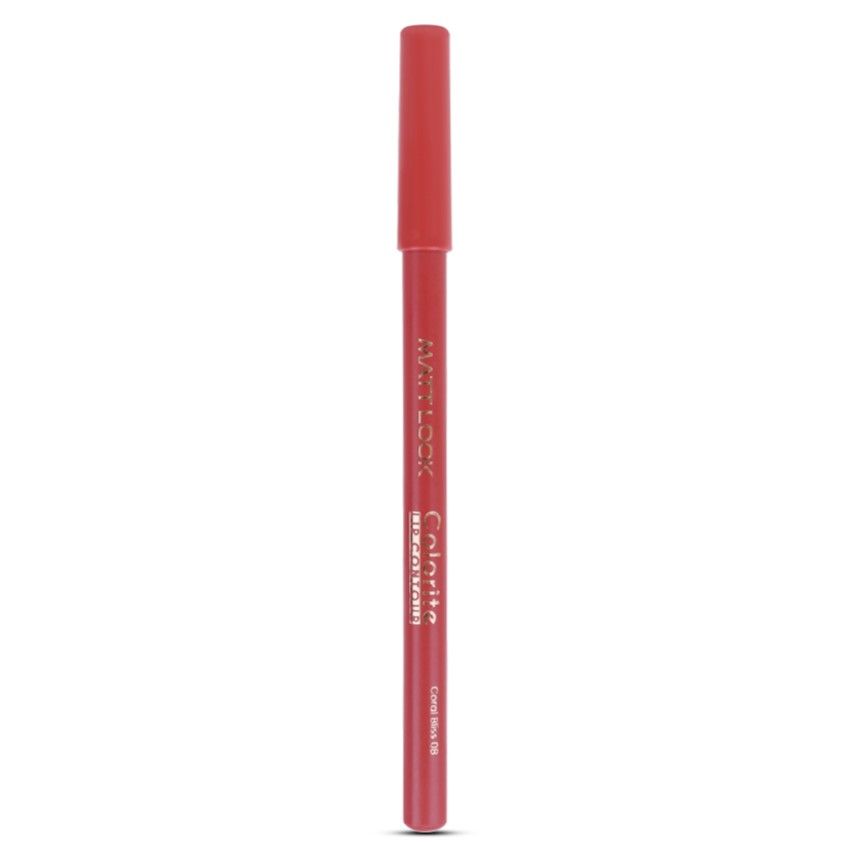 Colorite Lip Contour Professional Matte Lip Color Pencil - Coral Bliss 08
