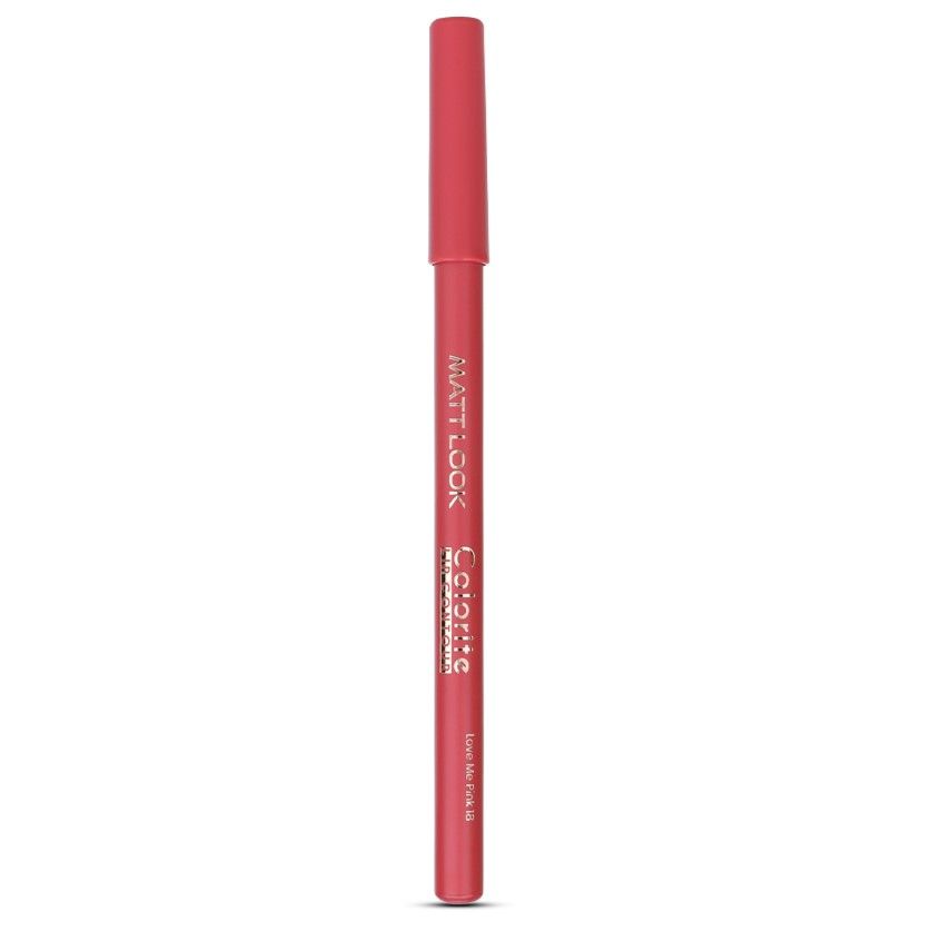 Colorite Lip Contour Professional Matte Lip Color Pencil - Love Me Pink 18
