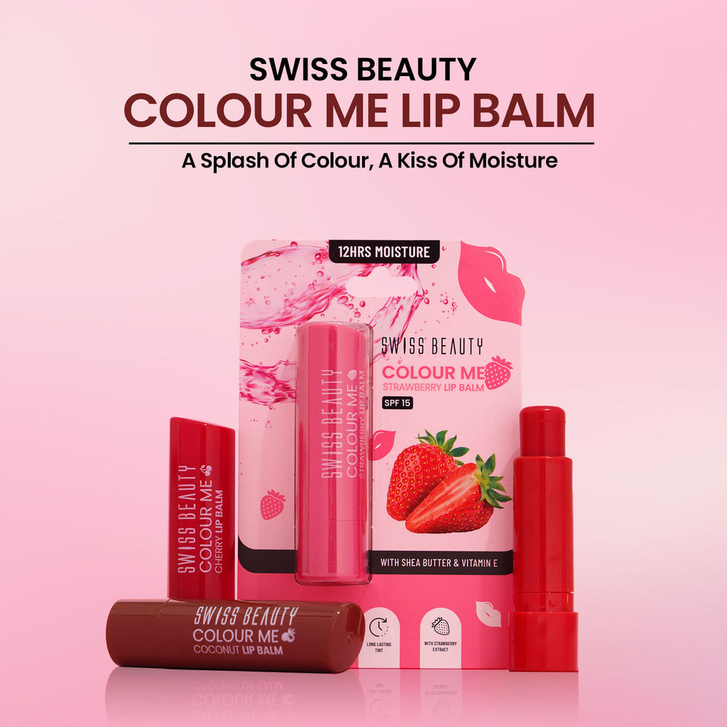 Colour Me Tinted Lip Balm For Dry With SPF 15, Shea Butter and Vitamin E