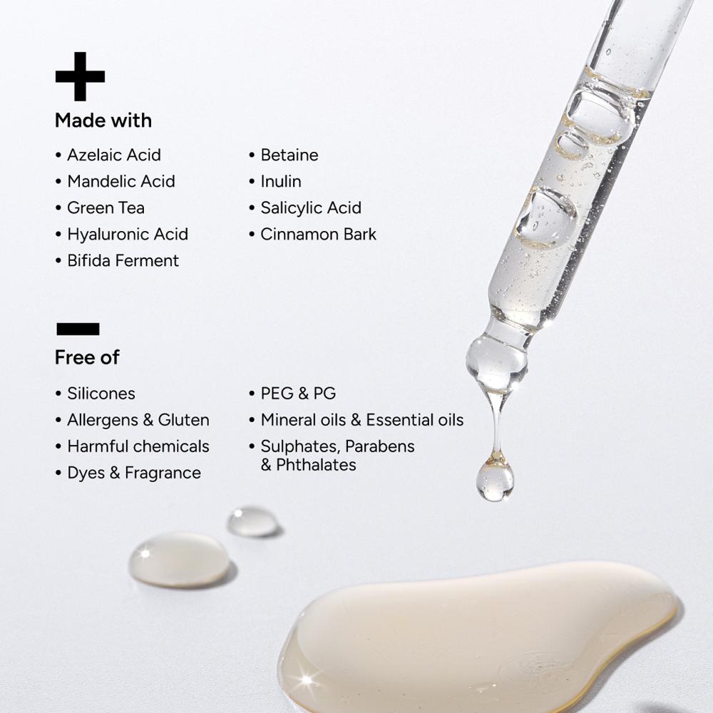 5% Azelaic Acid Face Serum With Salicylic & Mandelic For Acne, Blackheads, Open Pores & Spots