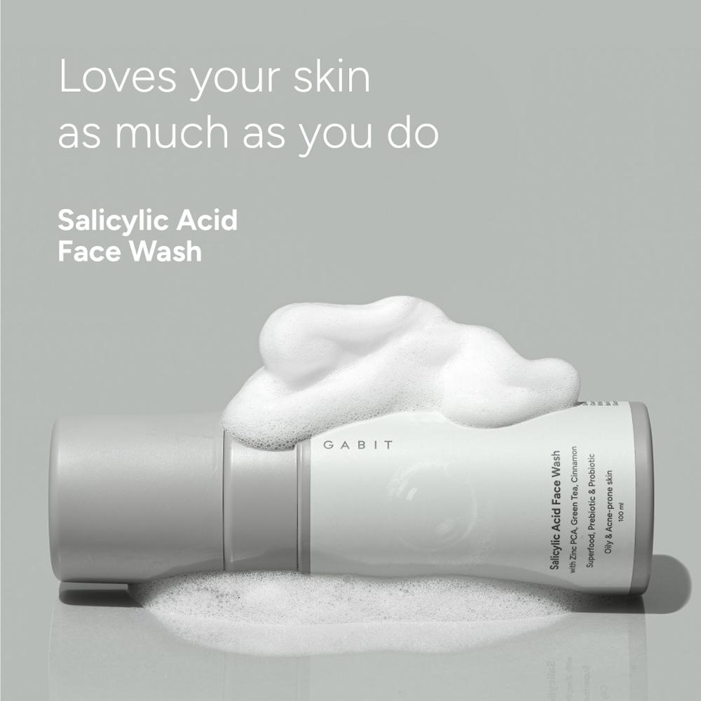 Salicylic Acid Face Wash With Green Tea & Zinc, For Oily & Acne Prone Skin, Reduces Open Pores