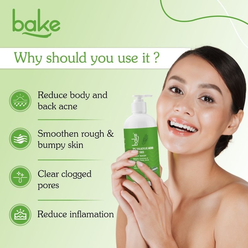 2% Salicylic Acid Body Wash For Body Acne & Strawberry Skin
