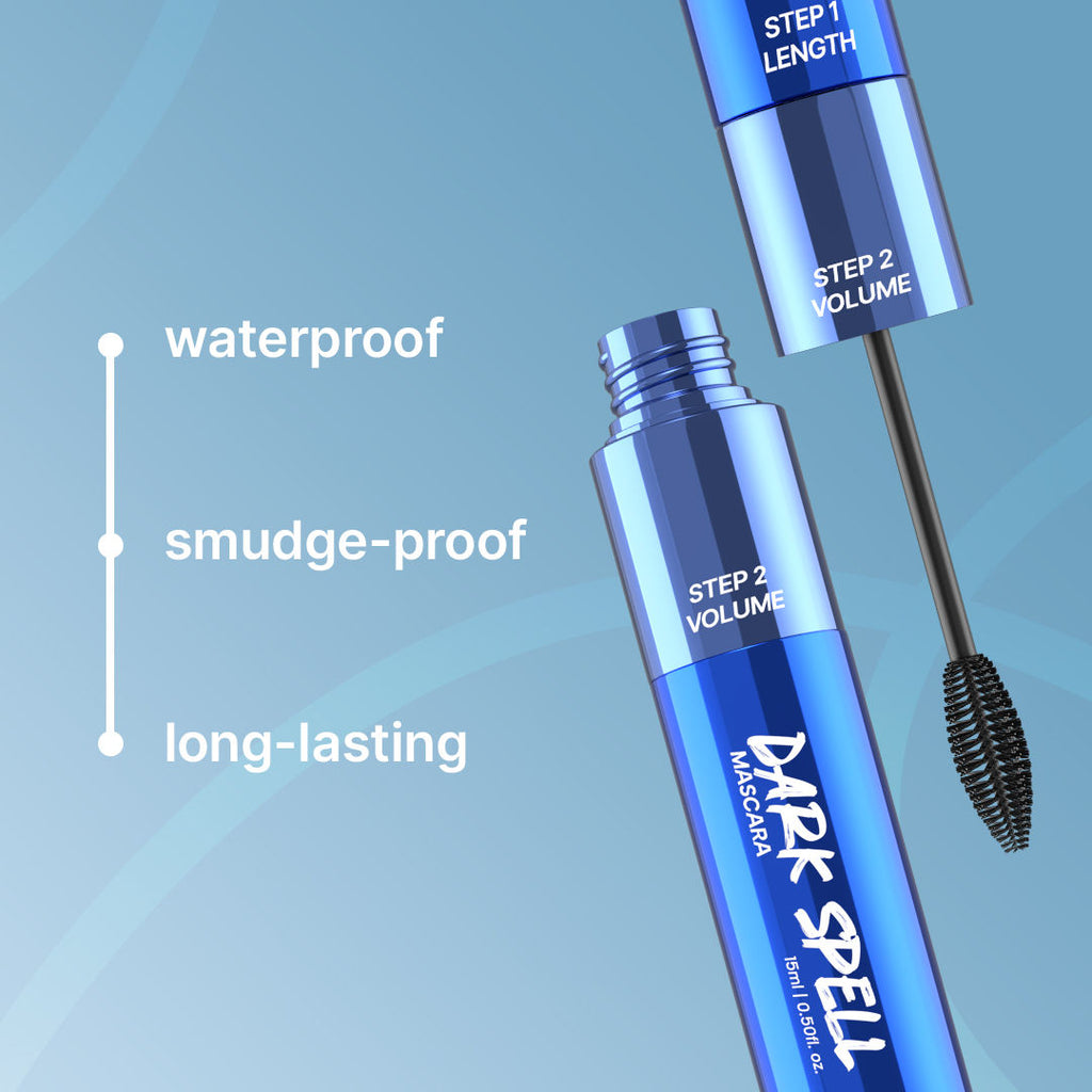 Dark Spell 2-In-1 Mascara with Lightweight, Strengthens & Promotes Lash Growth
