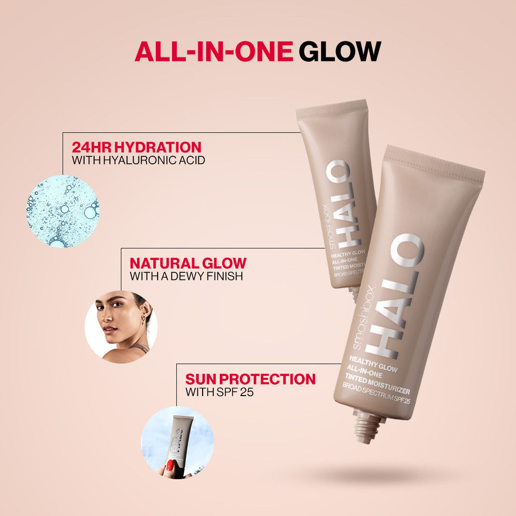 Halo Healthy Glow All-In-One Tinted Moisturizer Foundation With SPF 25 (Skin Tint)