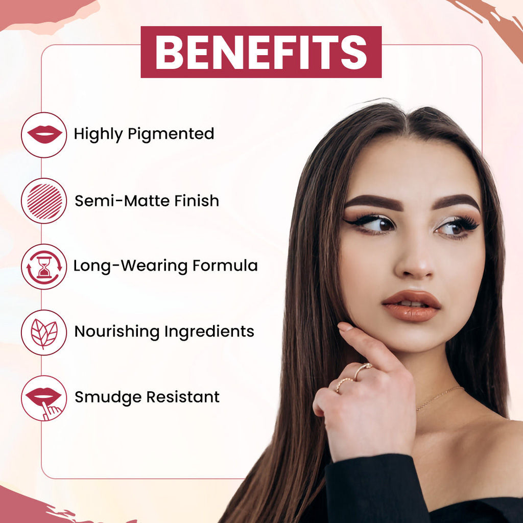 Long Stay Powdery Mousse Semi Matte Bullet Lipstick