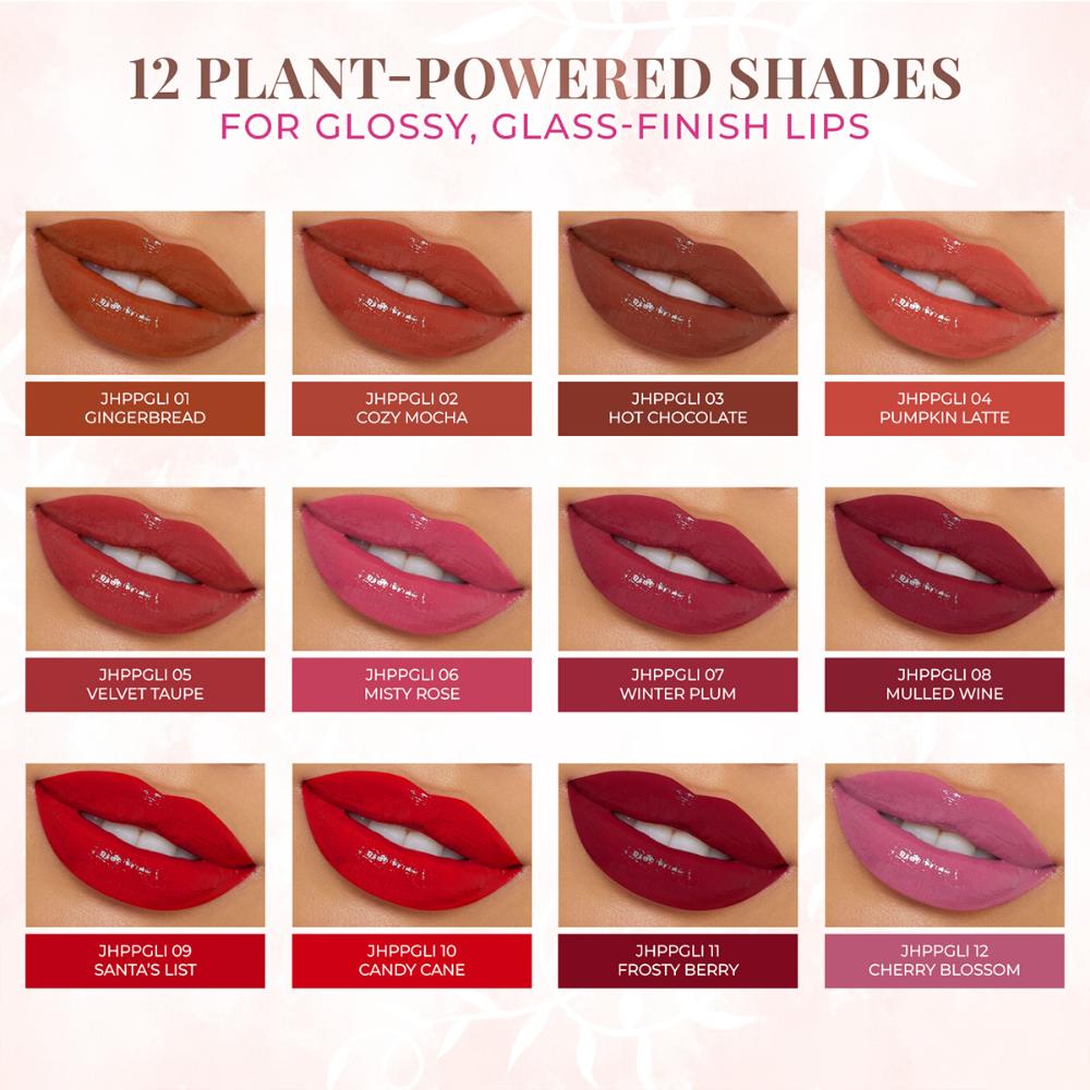 Plant-Powered Glossy Glass Lip Ink Long Stay Liquid Lipstick