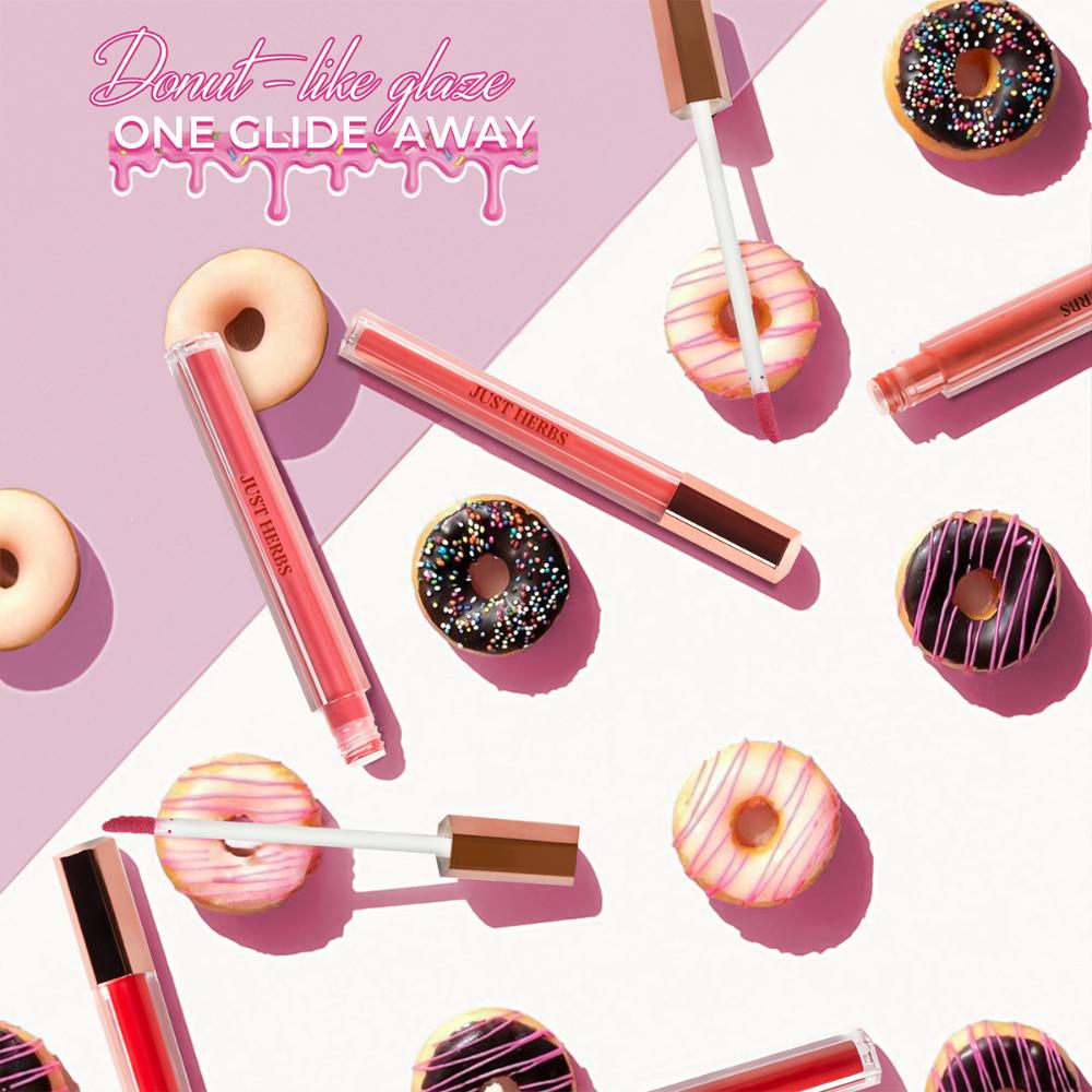 Plant-Powered Glossy Glass Lip Ink Long Stay Liquid Lipstick