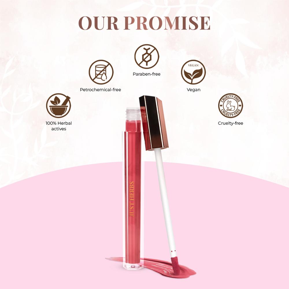Plant-Powered Glossy Glass Lip Ink Long Stay Liquid Lipstick