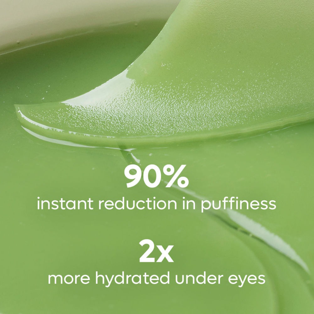 Green Tea Hydrogel Under Eye Patches with 1% Caffeine for Fine Lines & Hydration