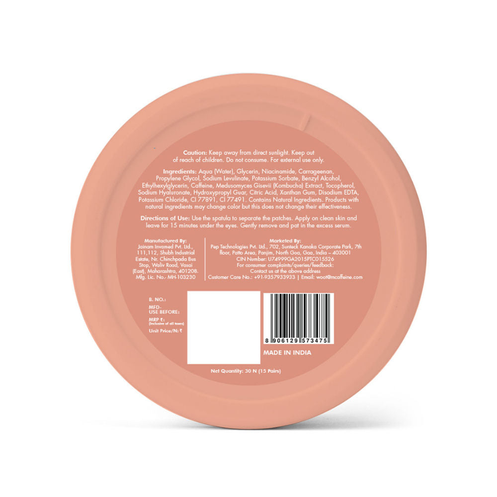 4% Niacinamide Brightening Hydrogel Under Eye Patches with Kombucha