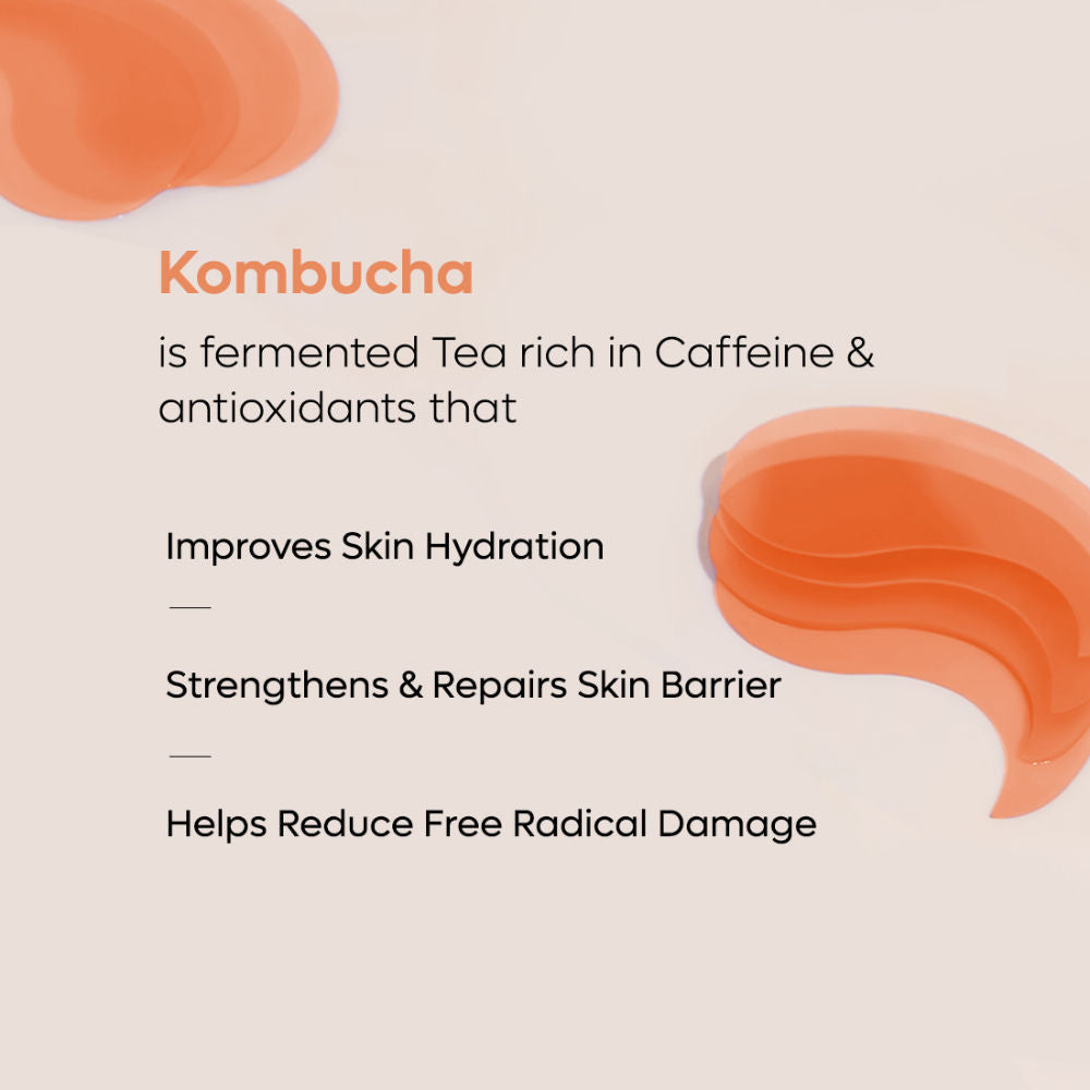 4% Niacinamide Brightening Hydrogel Under Eye Patches with Kombucha