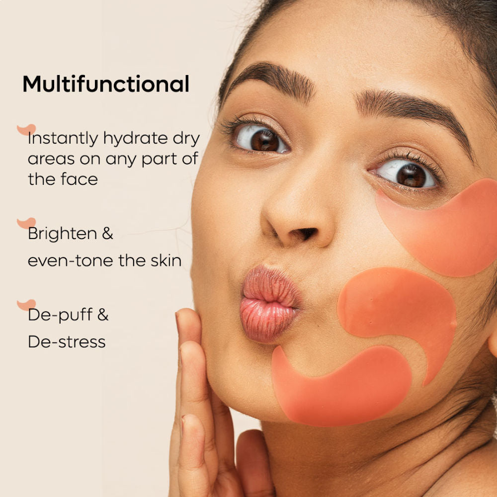 4% Niacinamide Brightening Hydrogel Under Eye Patches with Kombucha