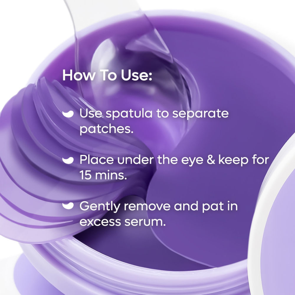 Anti Ageing Black Tea Hydrogel Under Eye Patches with Vegan Collagen Peptide