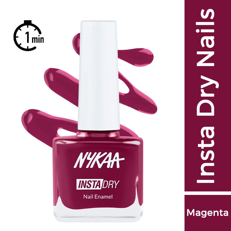 Insta Dry Fast Drying Nail Enamel Polish - Magenta Mention - 338