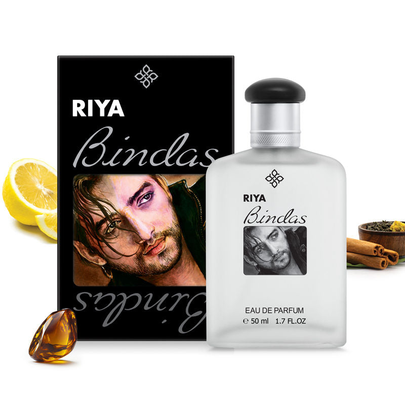 Bindas Black Perfume for Men Citrus Aromatic Woody Fragrance