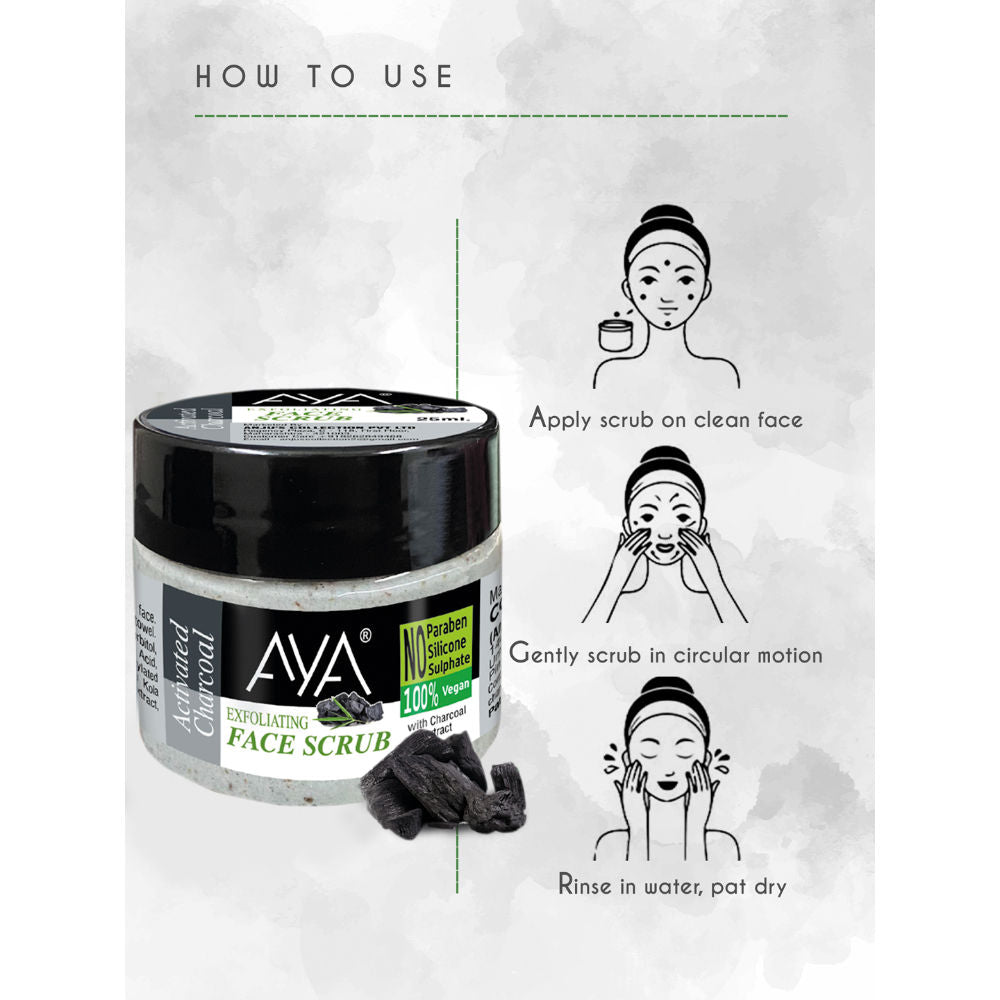 Activated Charcoal Exfoliating Face Scrub
