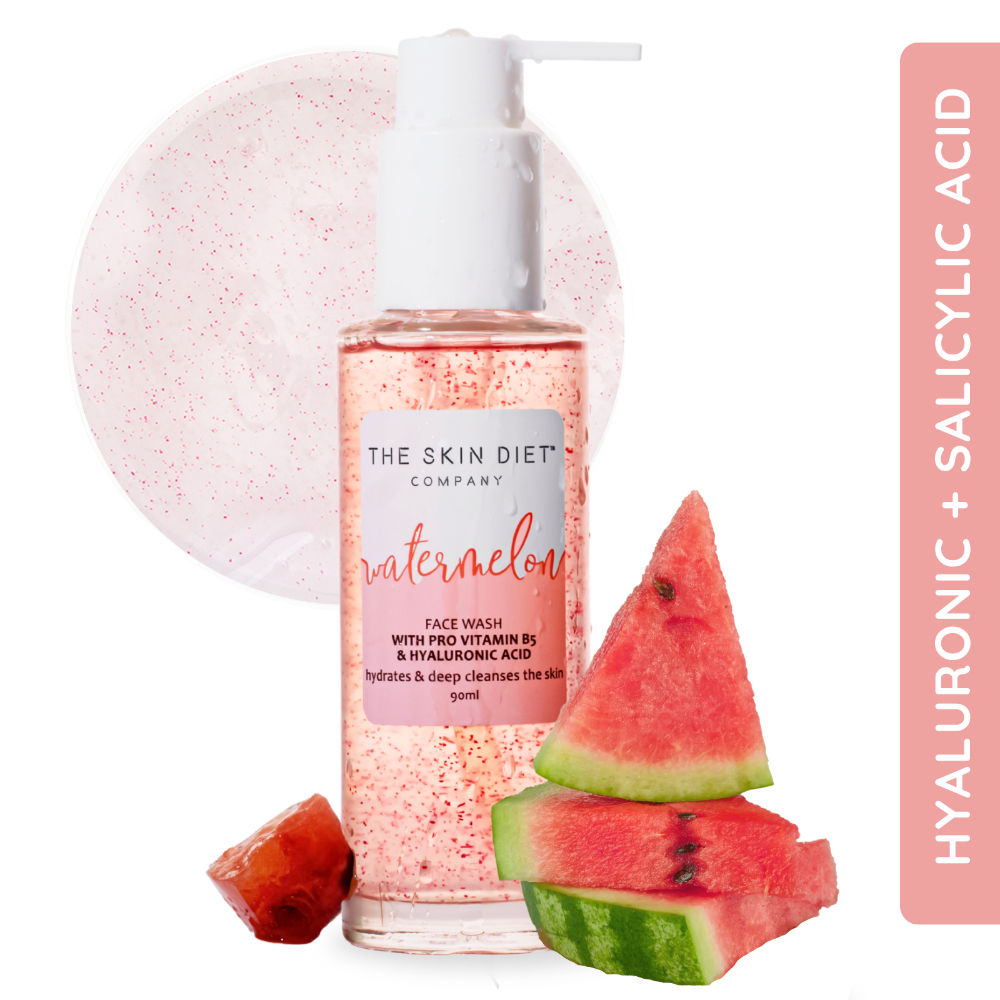 Watermelon Hyaluronic + Salicylic Acid Face Wash for Dull, Dry & Oily Skin
