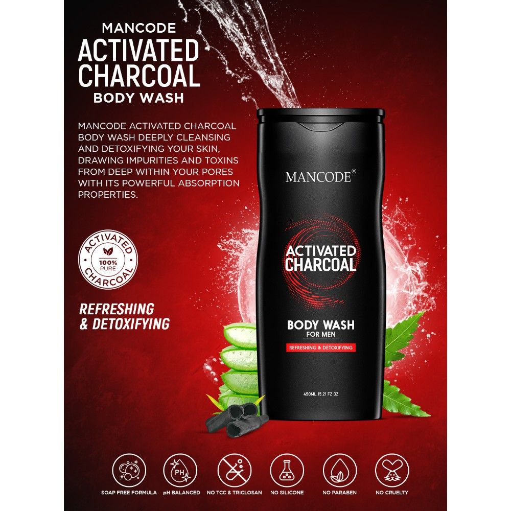 Activated Charcoal Body Wash For Men