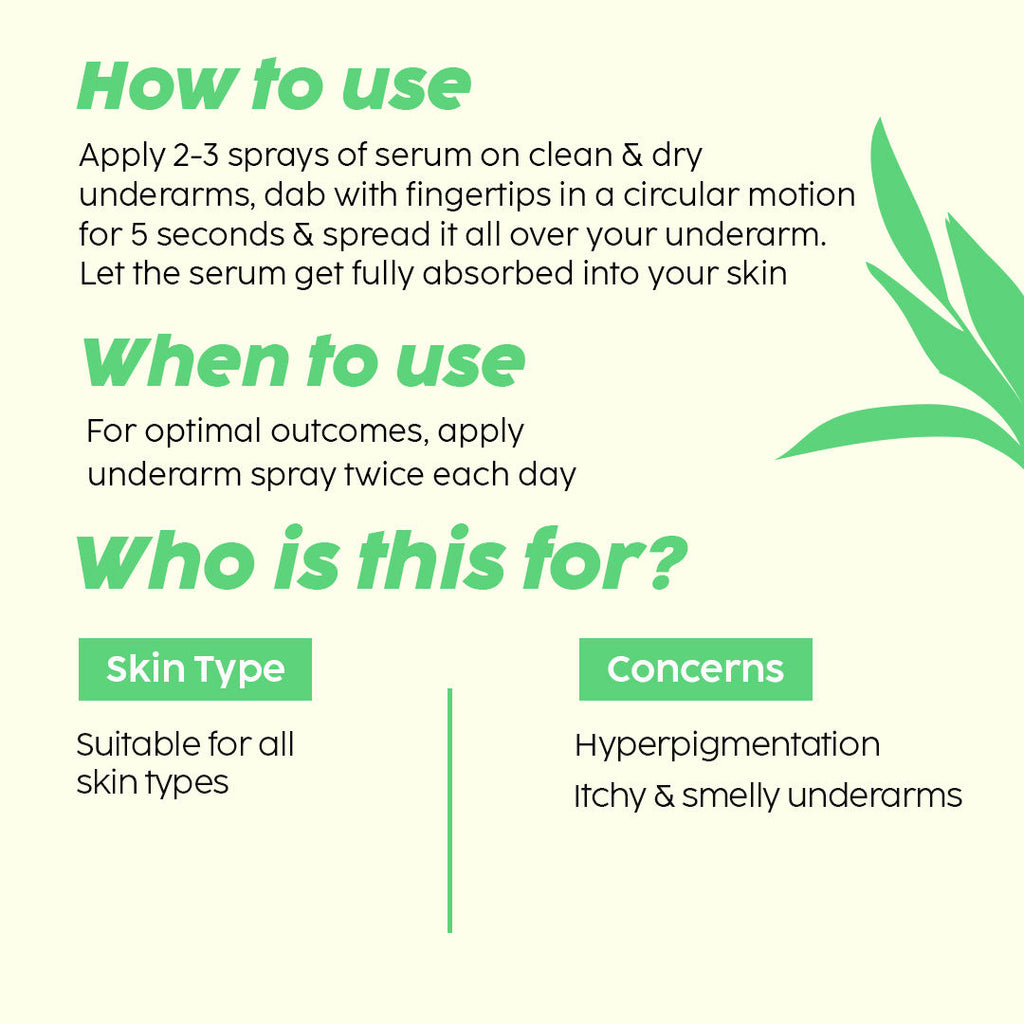 Pineapple Underarm Depigmentation Spray, For Lightening, Hyperpigmentation, Odour protection
