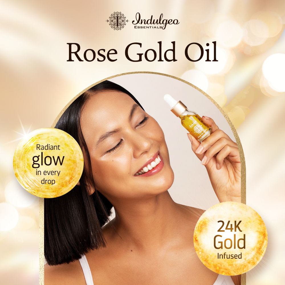 24k Rose Gold Face Primer Oil Lightweight Hydration & Radiant Finish