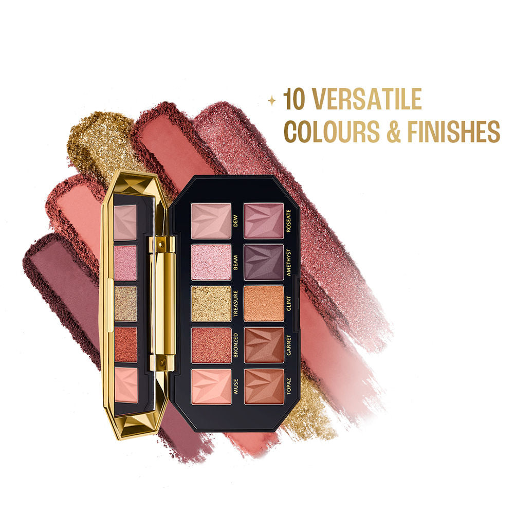 Be-Jewel Multichrome Eyeshadow Palette, 10 Shimmery Shades