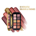 Be-Jewel Multichrome Eyeshadow Palette, 10 Shimmery Shades