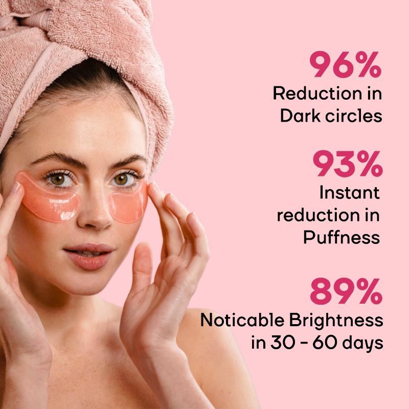Glutathione Hydrogel Under Eye Patch For Dark Circle & Puffiness, Korean Eye Care Patches