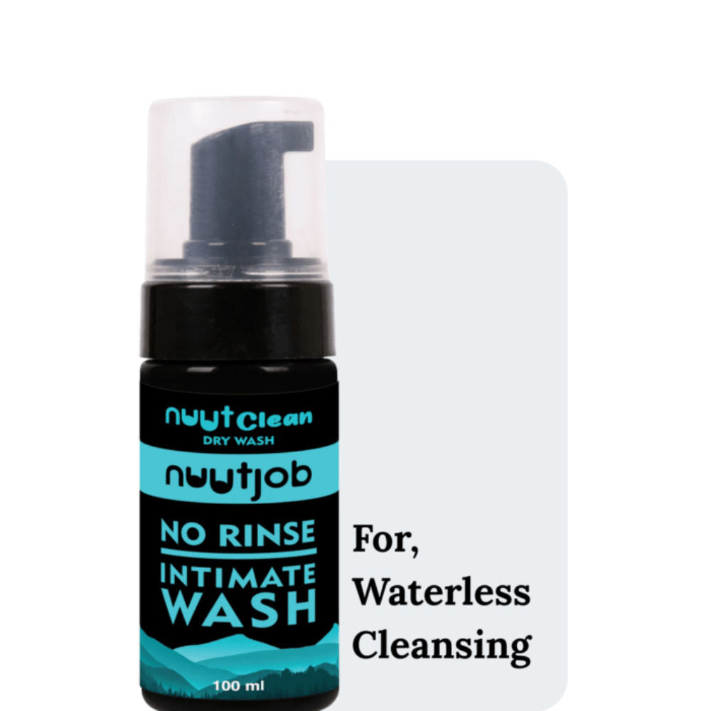 Nuutclean Dry Wash No Water Needed Anti-Itch, pH Balanced For Men