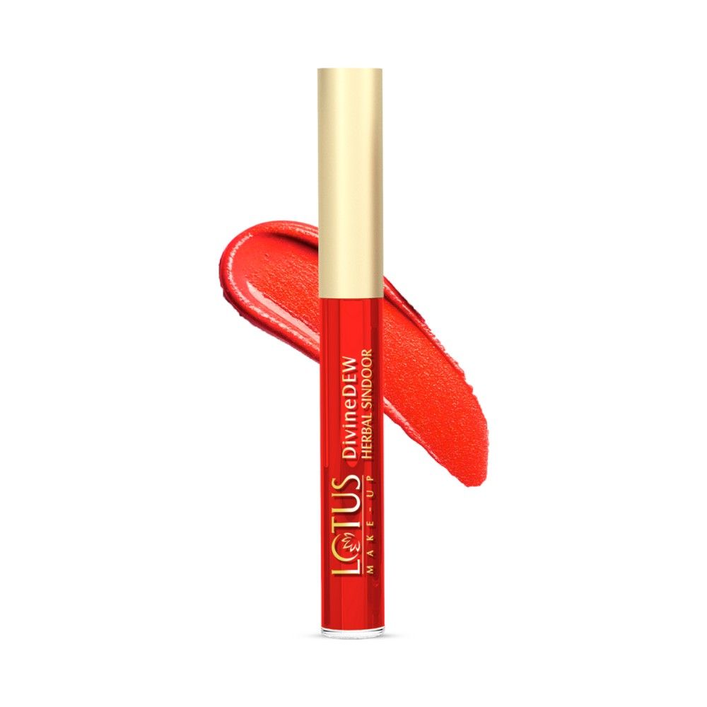 Lotus Make-Up Divine Dew Herbal Liquid Sindoor Love Drop, Water & Smudge Resistant,Long Lasting