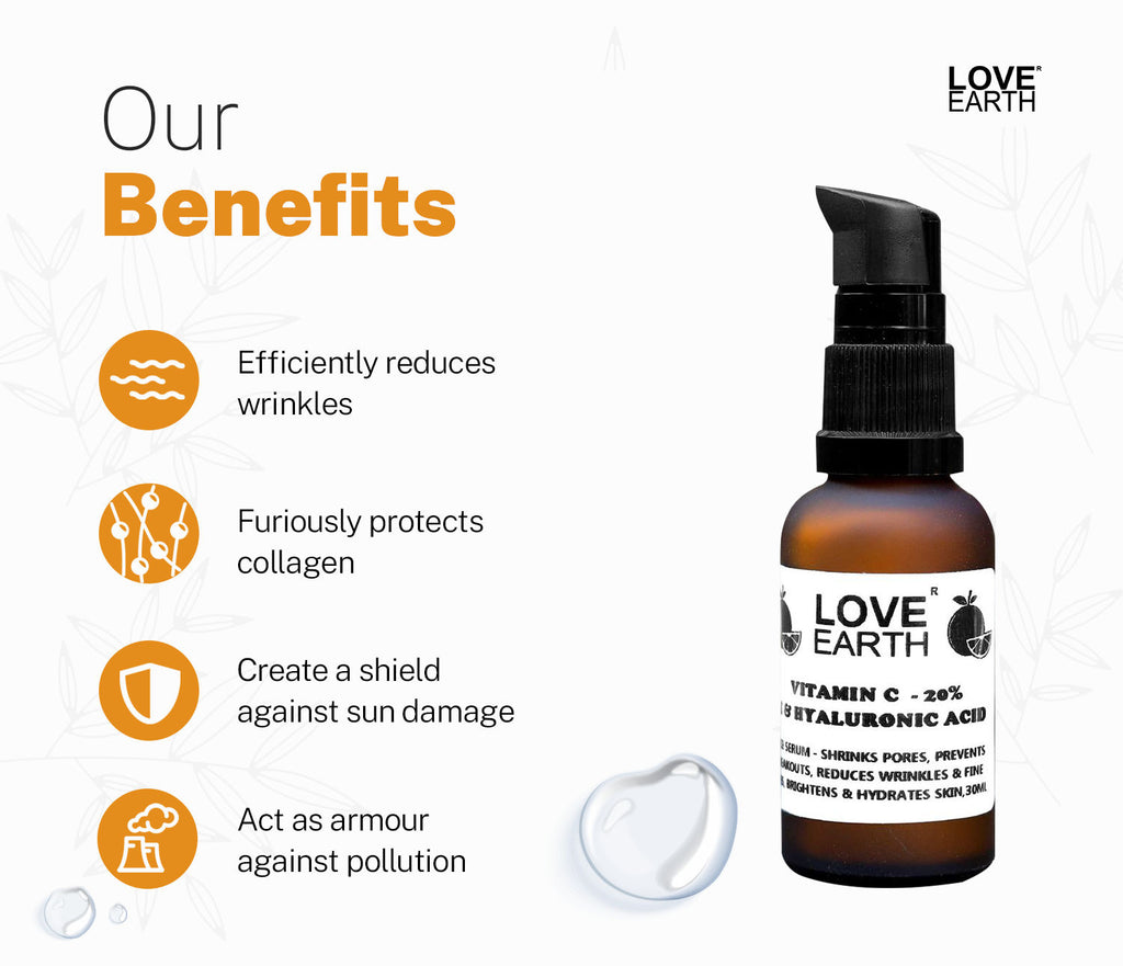Vitamin C Serum for Skin Hydration with Pure Vitamin C & Witch Hazel