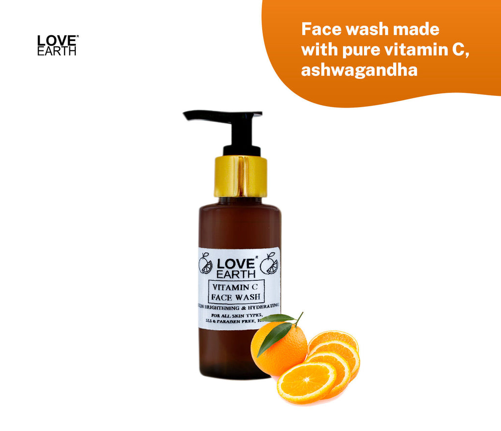 Vitamin C Face Wash with Vitamin C Ashwgandha for Skin Hydration & Skin Radiance
