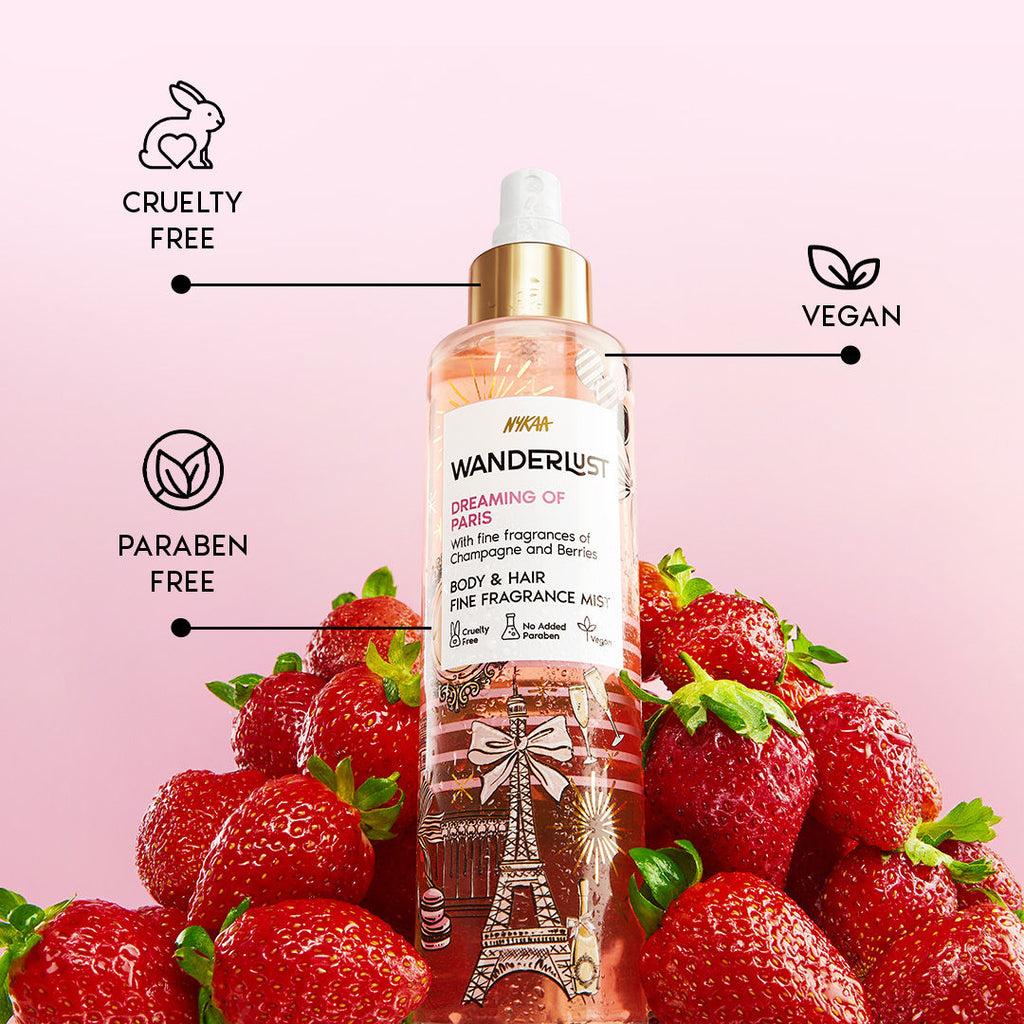 Nykaa Wanderlust Bestseller 2-in-1 Body & Hair Perfume Mist Long Lasting Fragrance - Upto 8 hours
