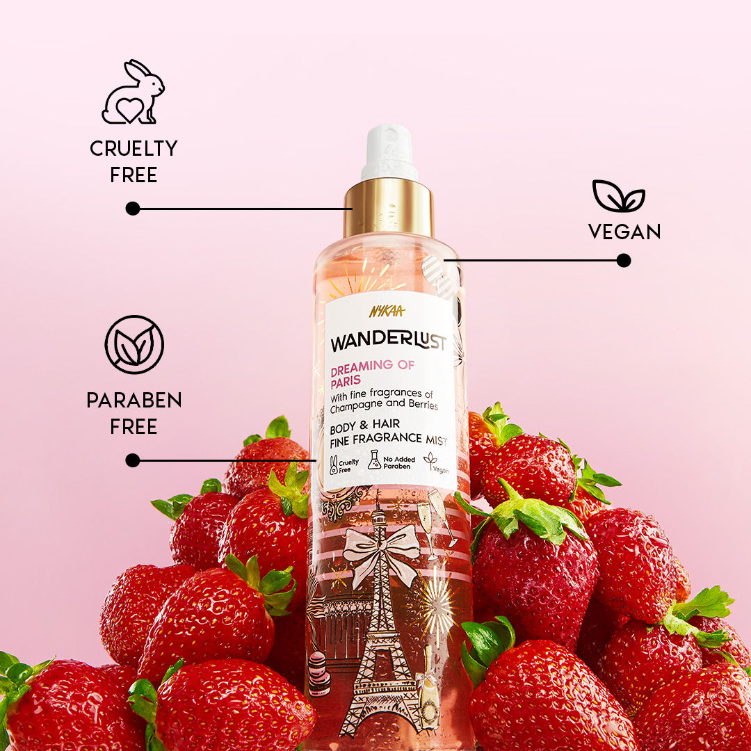 Nykaa Wanderlust Bestseller 2-in-1 Body & Hair Perfume Mist Long Lasting Fragrance - Upto 8 hours