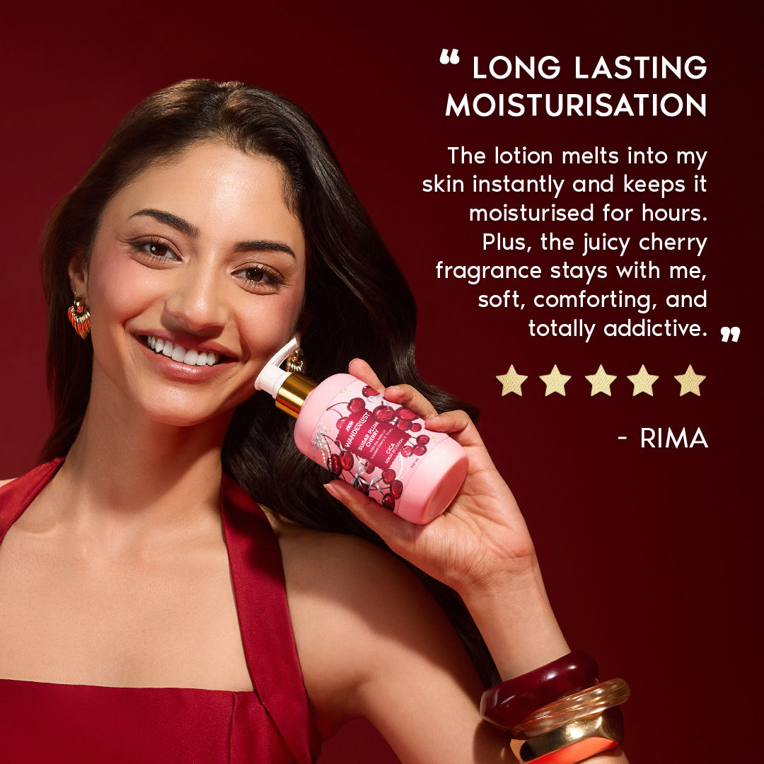 Sugar Plum Cherry Perfume Body Lotion - Upto 24 Hrs Moisturisation