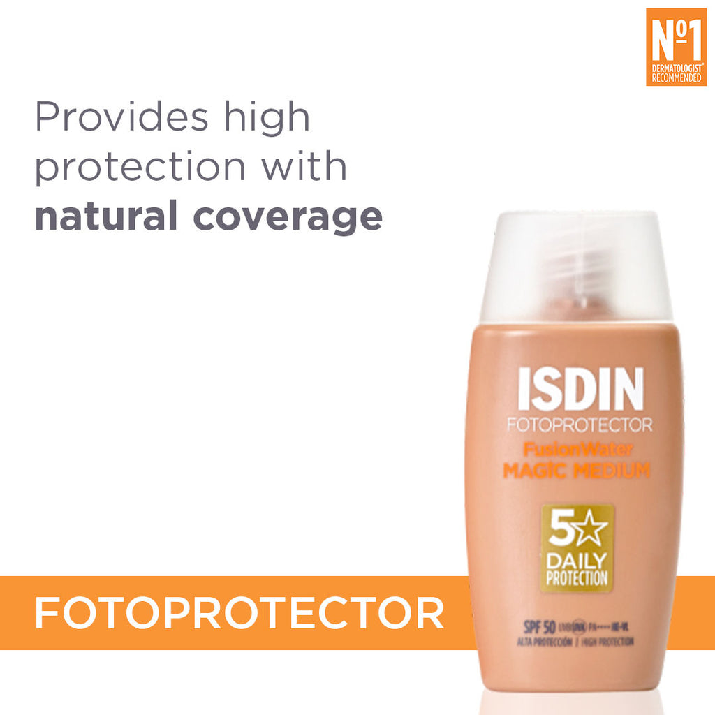 Fotoprotector Fusion Water Magic Color SPF 50 PA++++ - Medium