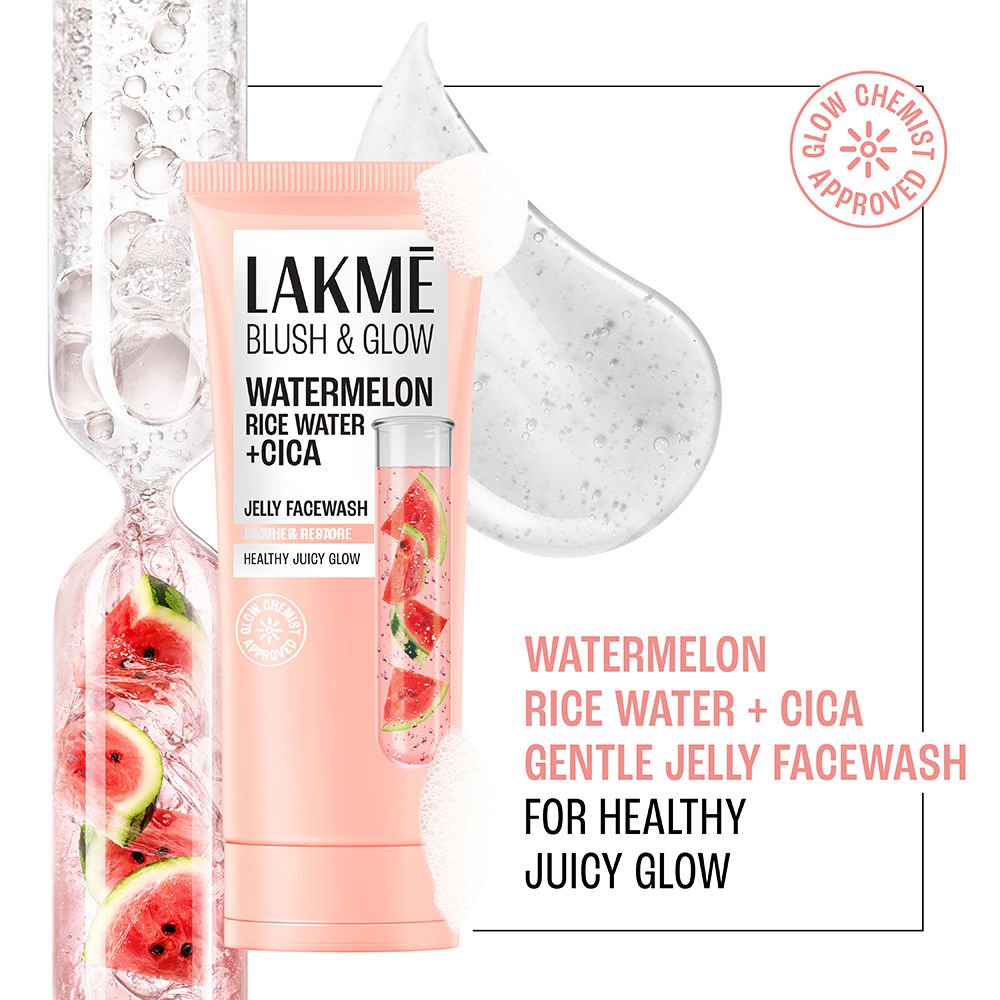 Blush & Glow Jelly Facewash With Watermelon Rice Water