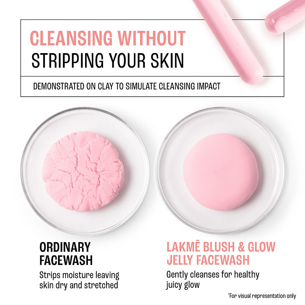 Blush & Glow Jelly Facewash With Watermelon Rice Water