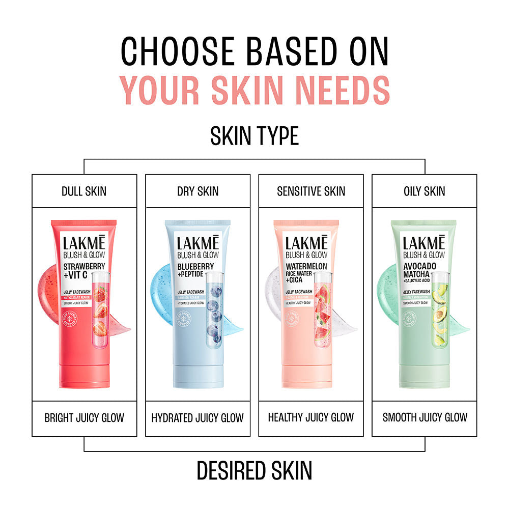 Blush & Glow Watermelon Rice Water + Cica Jelly Facewash