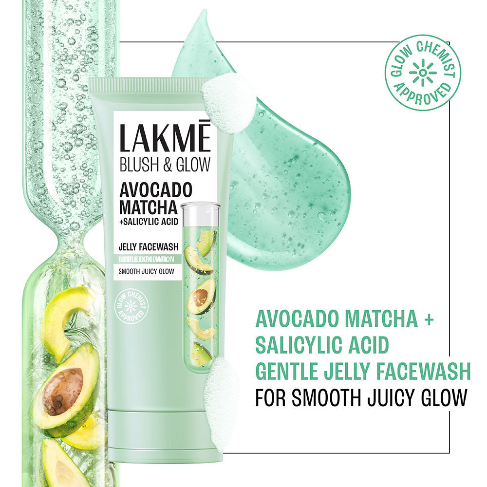 Blush & Glow Avocado Matcha + Salicylic Acid Jelly Face Wash