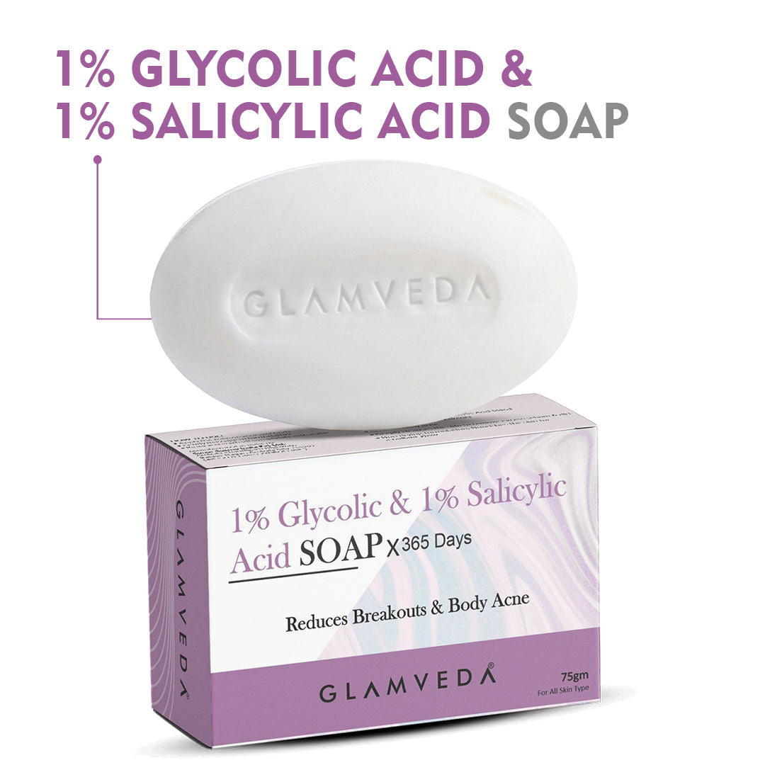 1% Glycolic Acid & 1% Salicylic Acid Body Acne Soap