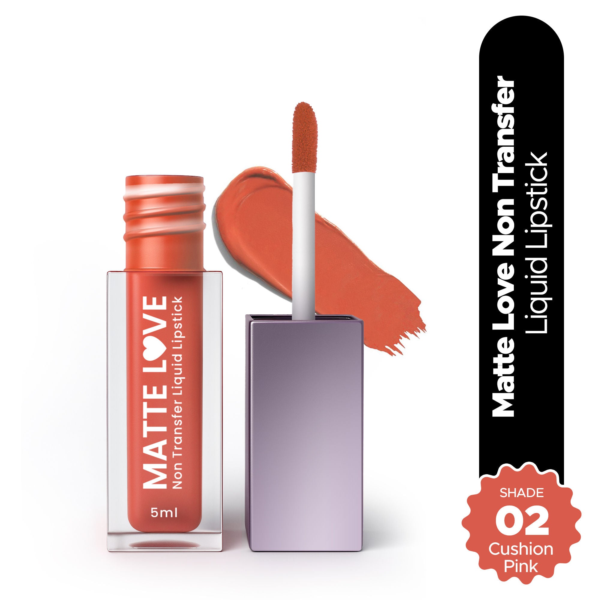 Matte Love Non Transfer Liquid Lipstick - Cushion Pink 02